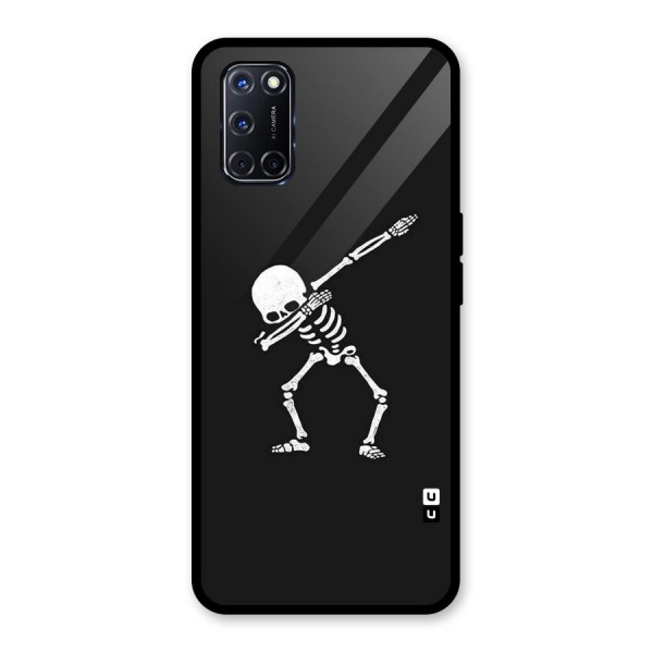 Skeleton Dab White Glass Back Case for Oppo A52