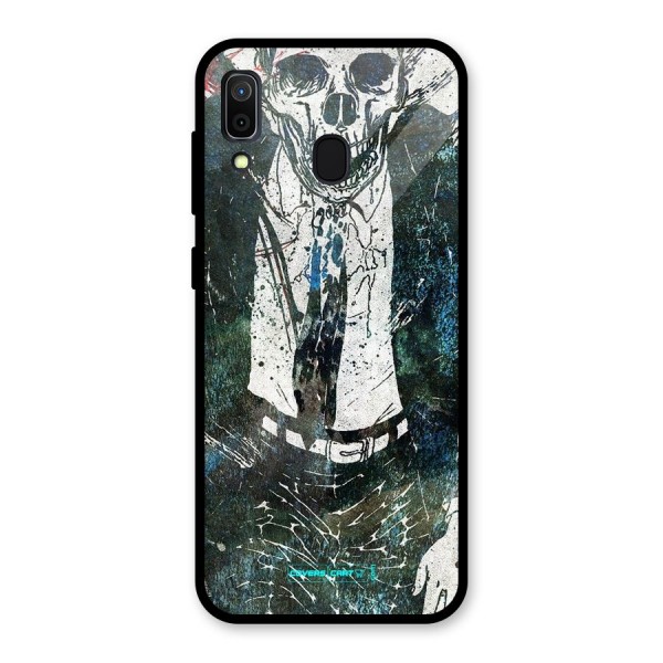 Skeleton in a Suit Glass Back Case for Galaxy A30