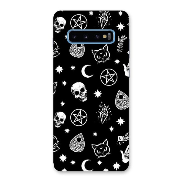 Skull Moon Design Back Case for Galaxy S10 Plus