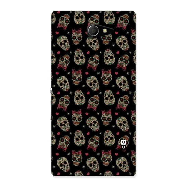 Skull Pattern Back Case for Sony Xperia M2