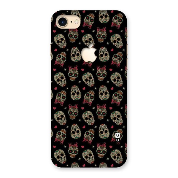 Skull Pattern Back Case for iPhone 7 Apple Cut