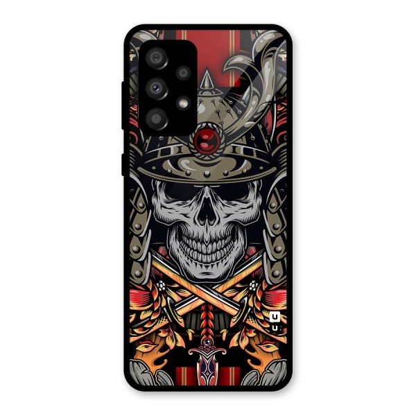 Skull Swords Snakes Glass Back Case for Galaxy A32