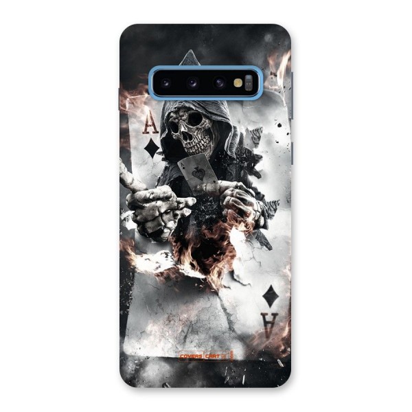 Skull with an Ace Back Case for Galaxy S10