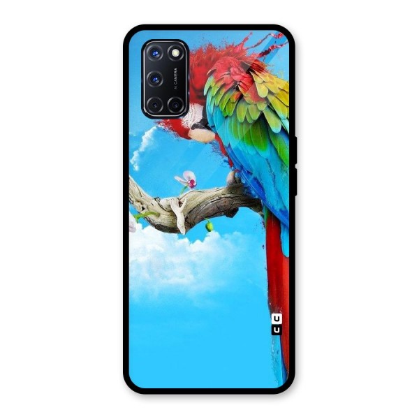 Sky Parrot Glass Back Case for Oppo A52