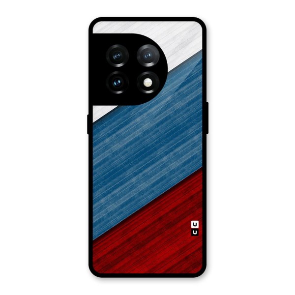 Slant Beautiful Stripe Glass Back Case for OnePlus 11