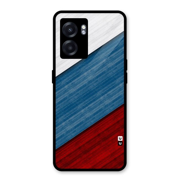 Slant Beautiful Stripe Glass Back Case for Oppo K10 (5G)