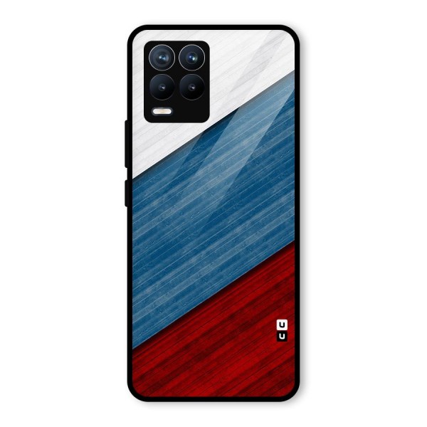 Slant Beautiful Stripe Glass Back Case for Realme 8