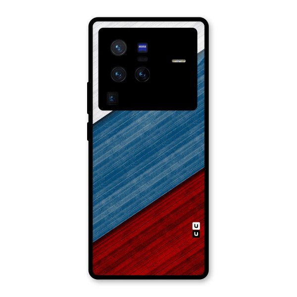 Slant Beautiful Stripe Glass Back Case for Vivo X80 Pro