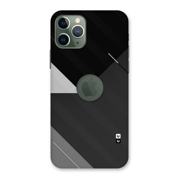 Slant Grey Back Case for iPhone 11 Pro Logo  Cut