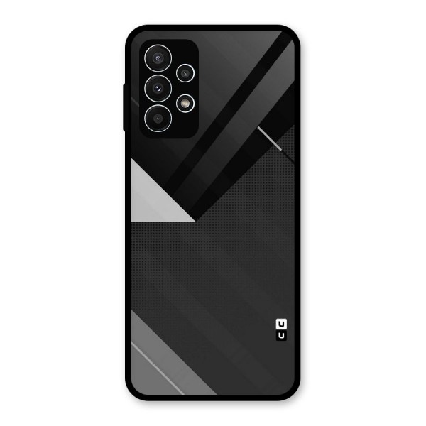 Slant Grey Glass Back Case for Galaxy A23