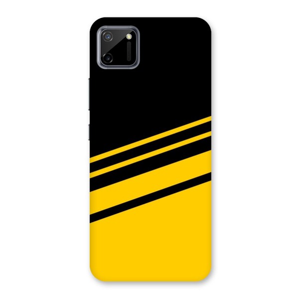 Slant Yellow Stripes Back Case for Realme C11