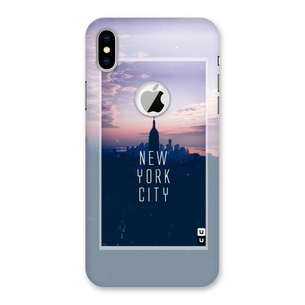 Sleepless City Back Case for iPhone XS Logo Cut