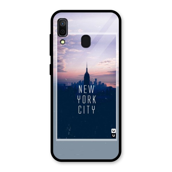 Sleepless City Glass Back Case for Galaxy A30