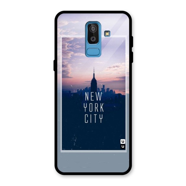 Sleepless City Glass Back Case for Galaxy J8