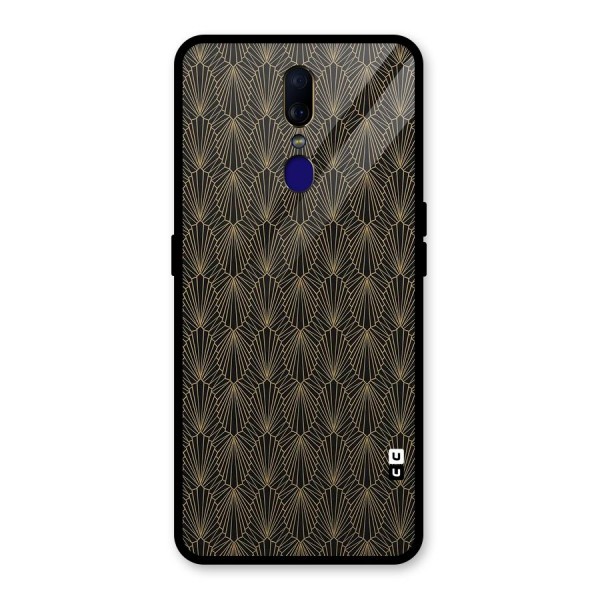 Small Hills Lines Glass Back Case for Oppo F11