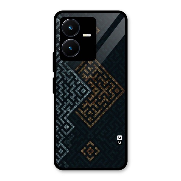 Smart Maze Glass Back Case for Vivo Y22