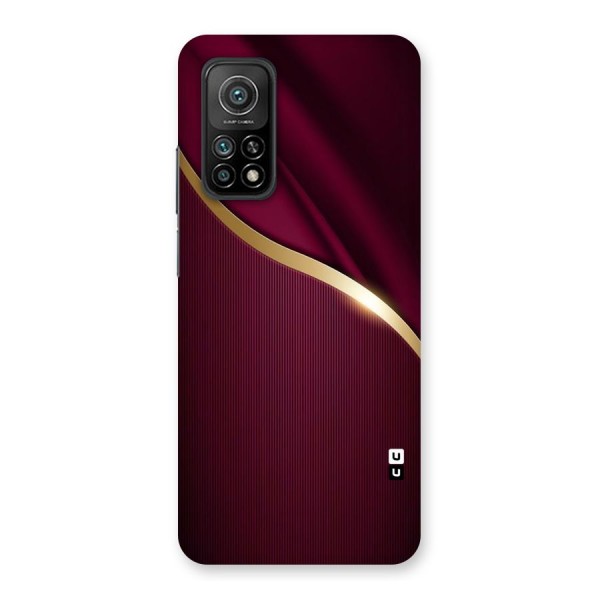 Smooth Maroon Back Case for Mi 10T 5G