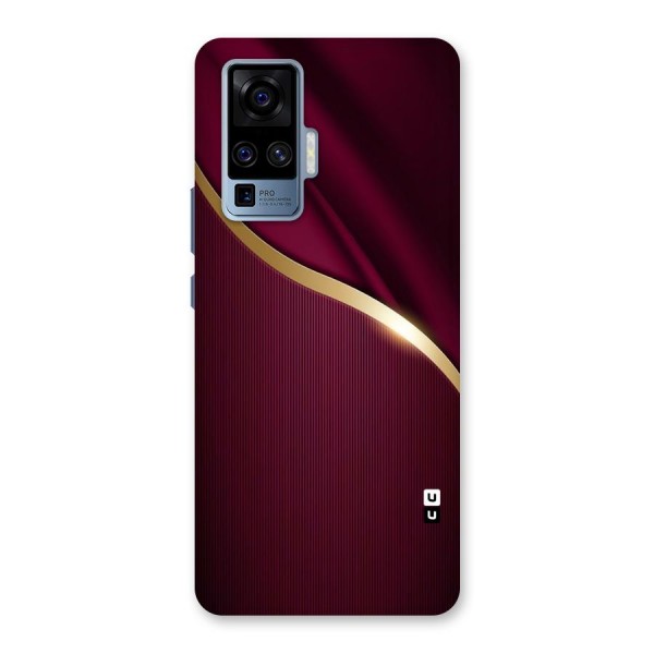 Smooth Maroon Back Case for Vivo X50 Pro