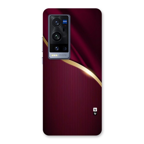 Smooth Maroon Back Case for Vivo X60 Pro Plus