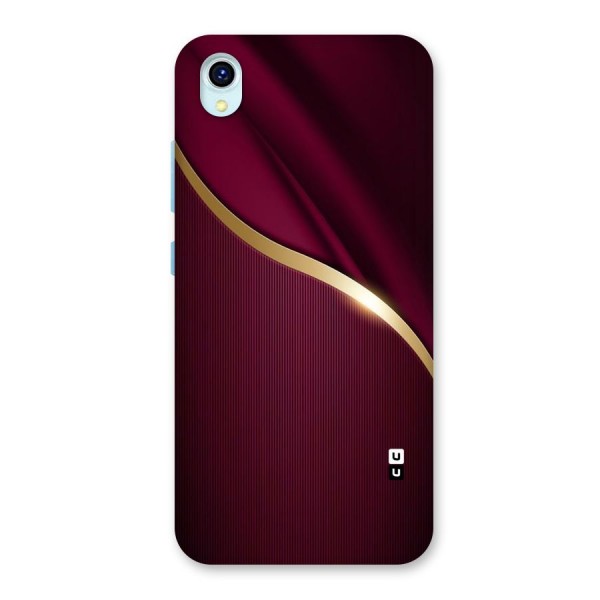 Smooth Maroon Back Case for Vivo Y1s