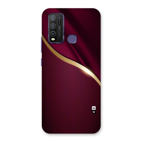 Smooth Maroon Back Case for Vivo Y30