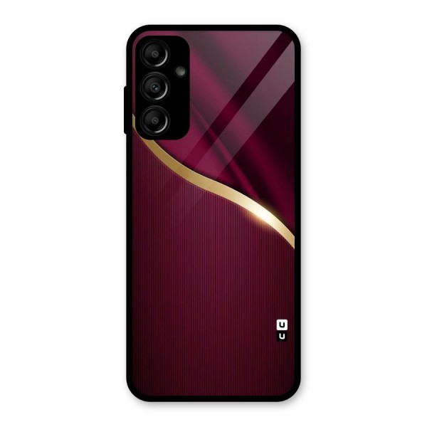 Smooth Maroon Glass Back Case for Galaxy A14 5G