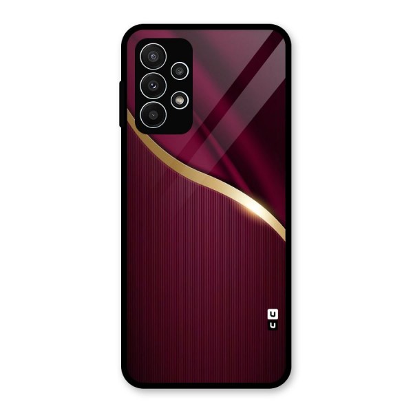 Smooth Maroon Glass Back Case for Galaxy A23