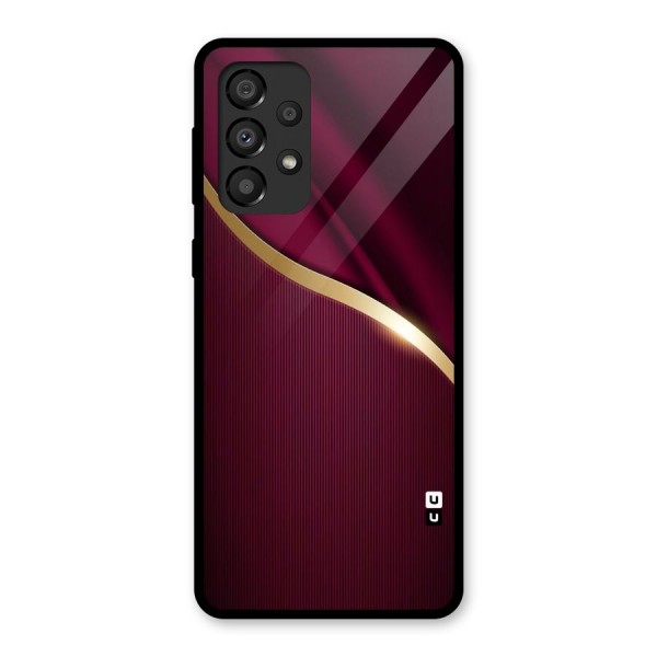 Smooth Maroon Glass Back Case for Galaxy A33 5G