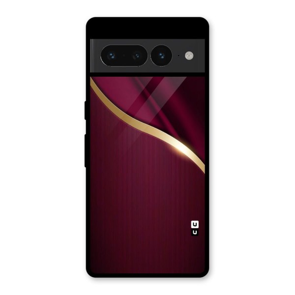 Smooth Maroon Glass Back Case for Google Pixel 7 Pro