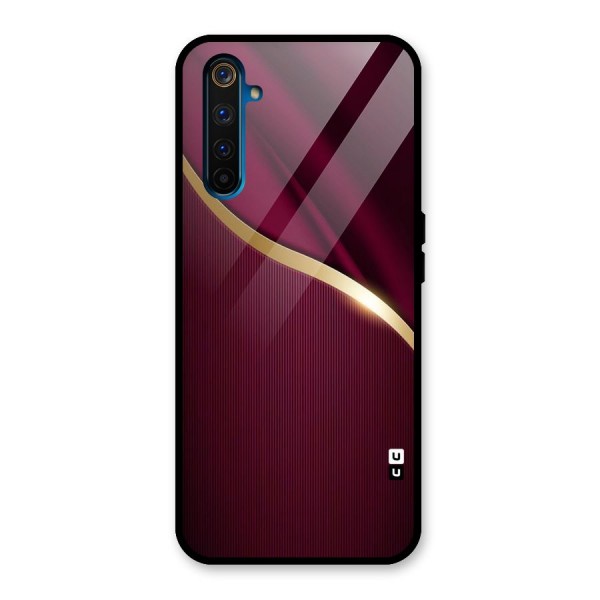 Smooth Maroon Glass Back Case for Realme 6 Pro