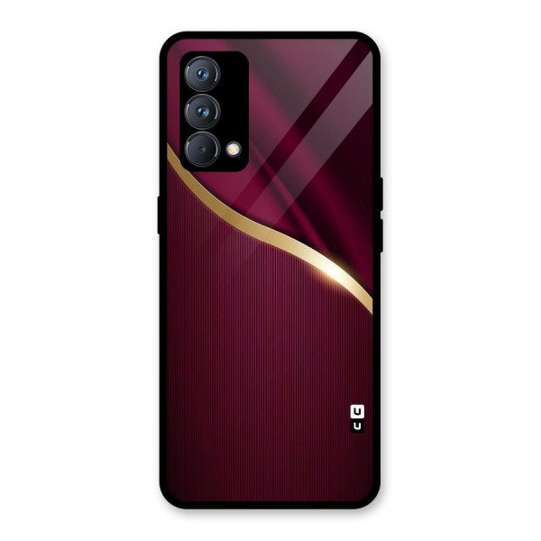 Smooth Maroon Glass Back Case for Realme GT Master Edition