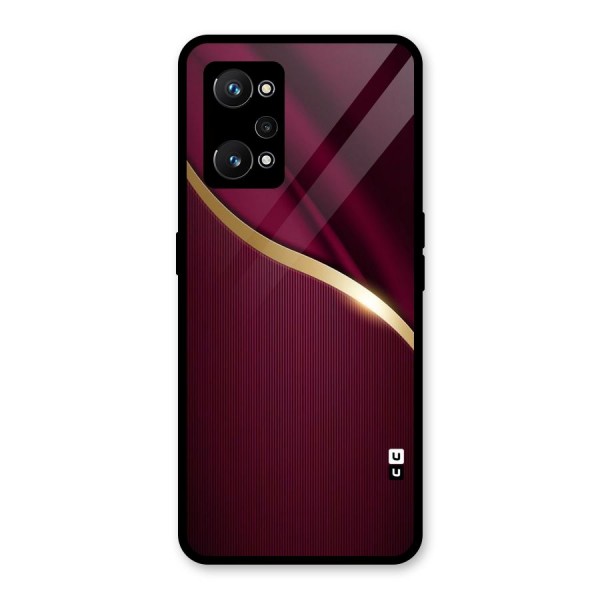 Smooth Maroon Glass Back Case for Realme GT Neo 3T