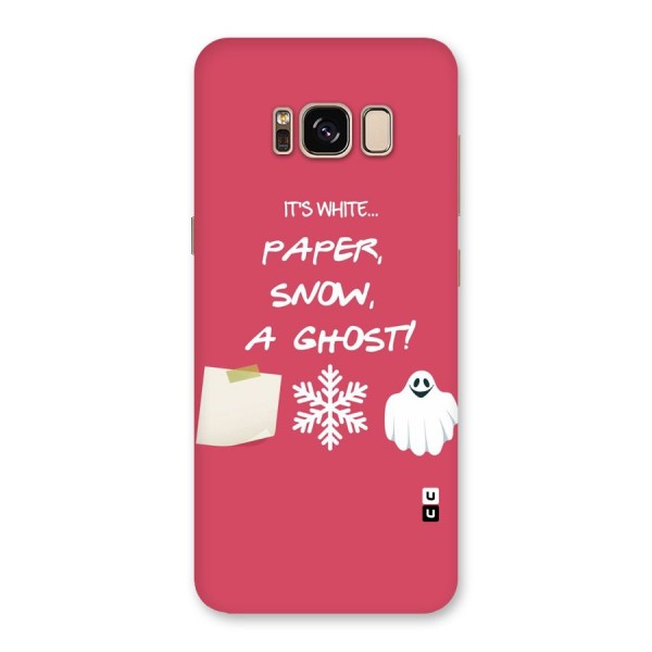 Snow Paper Back Case for Galaxy S8