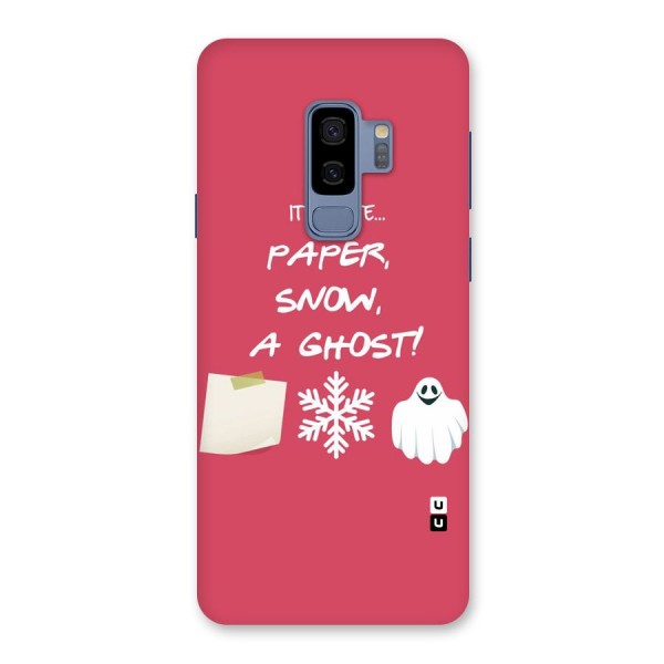 Snow Paper Back Case for Galaxy S9 Plus