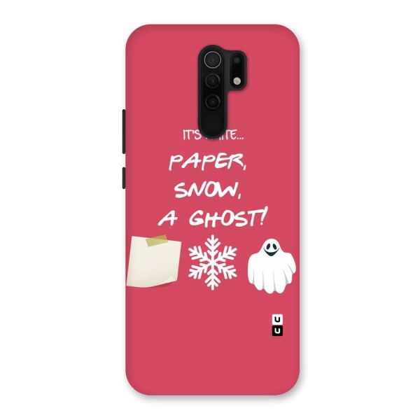 Snow Paper Back Case for Redmi 9 Prime