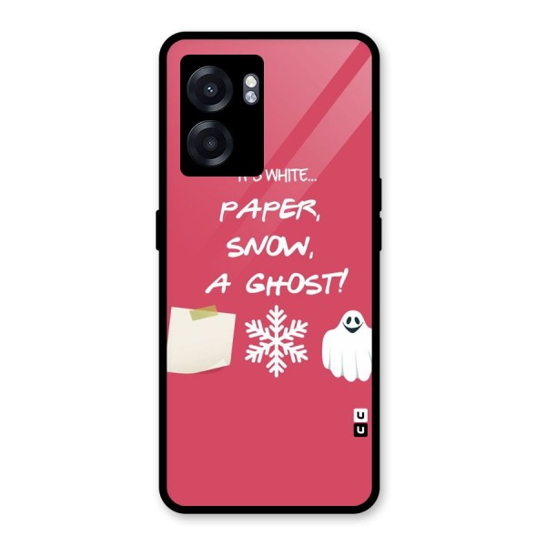 Snow Paper Glass Back Case for Oppo K10 (5G)