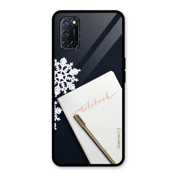 Snowflake Notebook Glass Back Case for Oppo A52