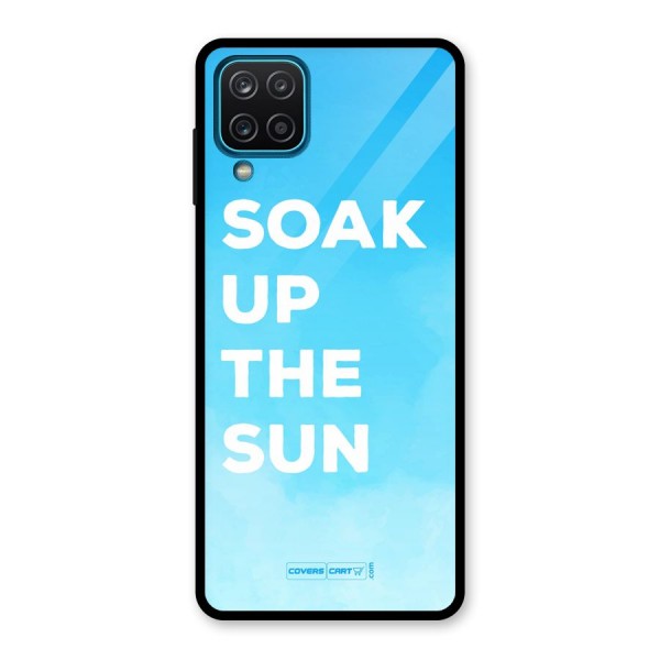 Soak Up The Sun Glass Back Case for Galaxy A12