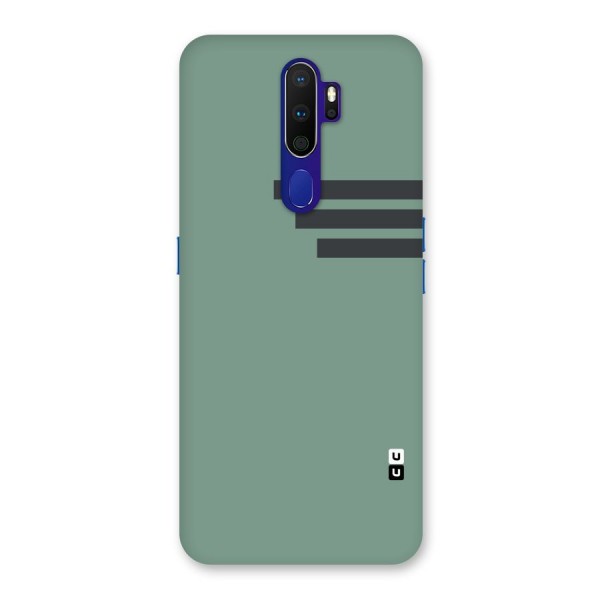 Solid Sports Stripe Back Case for Oppo A9 (2020)