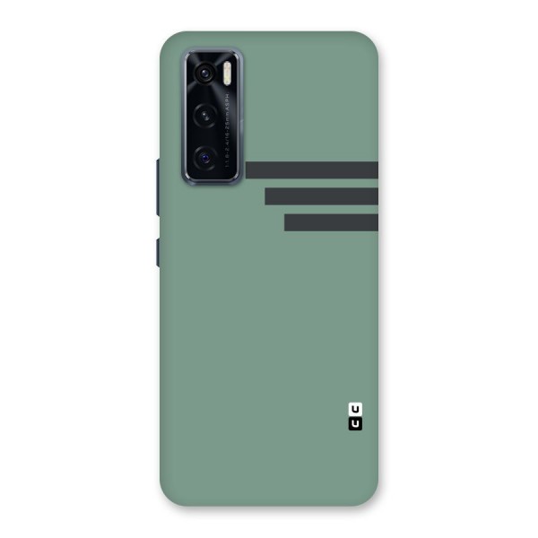 Solid Sports Stripe Back Case for Vivo V20 SE