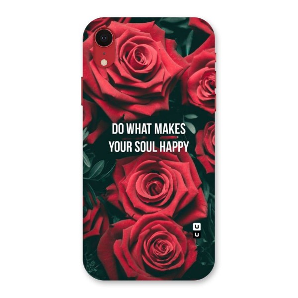 Soul Happy Back Case for iPhone XR