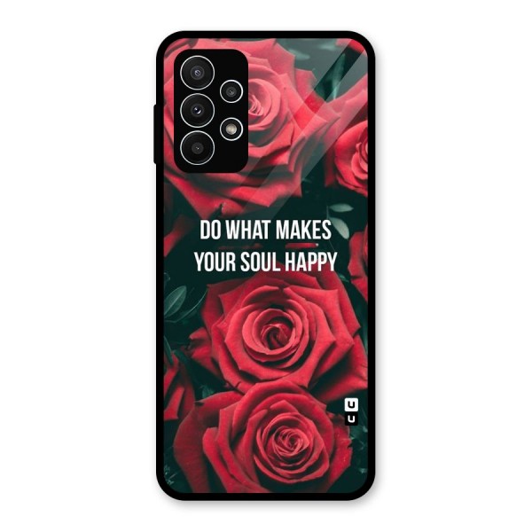 Soul Happy Glass Back Case for Galaxy A23