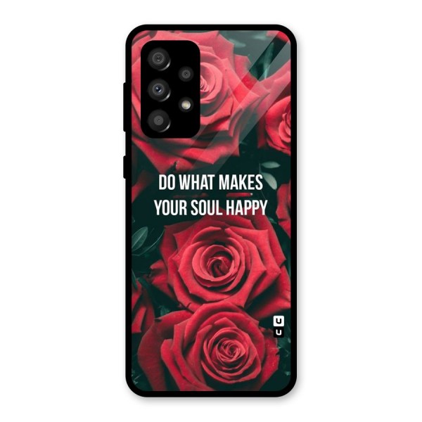 Soul Happy Glass Back Case for Galaxy A32