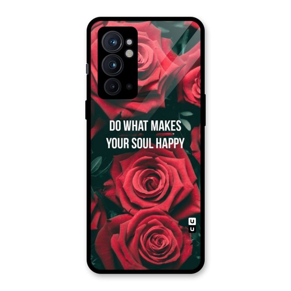 Soul Happy Glass Back Case for OnePlus 9RT 5G