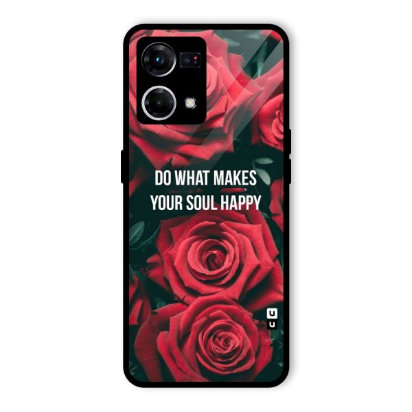 Soul Happy Glass Back Case for Oppo F21s Pro 4G