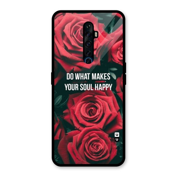 Soul Happy Glass Back Case for Oppo Reno2 Z