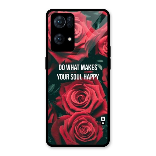 Soul Happy Glass Back Case for Oppo Reno7 Pro 5G