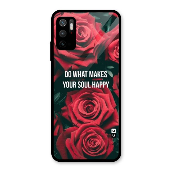 Soul Happy Glass Back Case for Poco M3 Pro 5G