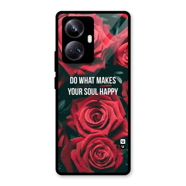 Soul Happy Glass Back Case for Realme 10 Pro Plus