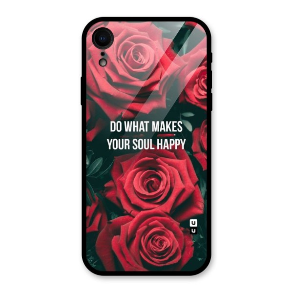 Soul Happy Glass Back Case for XR